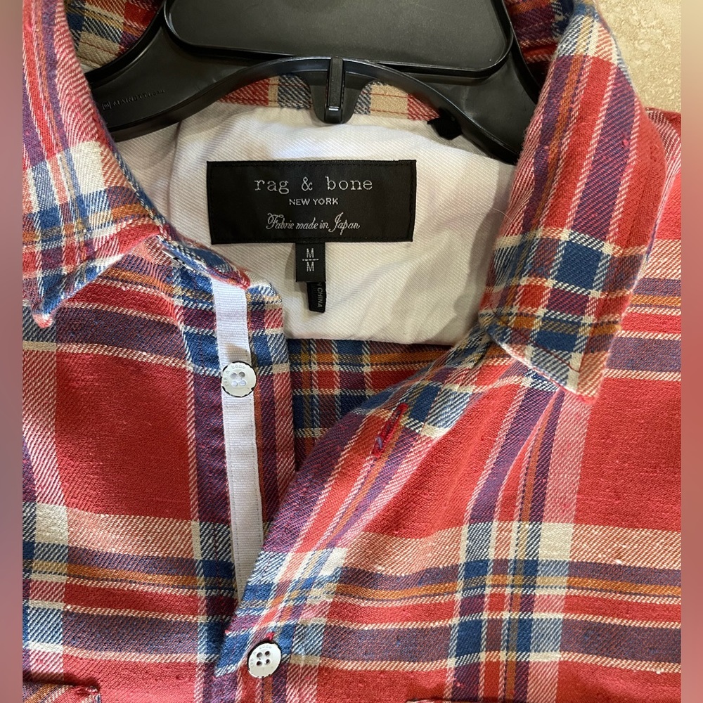 Rag & Bone checked Cotton flannel shirt- size Medium